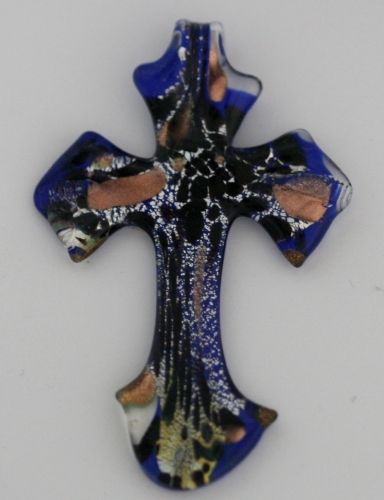 Murano Cross (3 x2 in.) # 04 - Click Image to Close